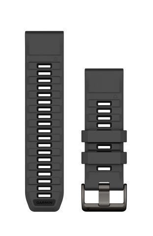 Garmin Fēnix 8 Pro – 51 mm, AMOLED Sapphire, Carbon Gray DLC Ti, Gesztenyebarna bőrszíjas mellé jár egy szürke, fekete betétes szilikon óraszíj is.