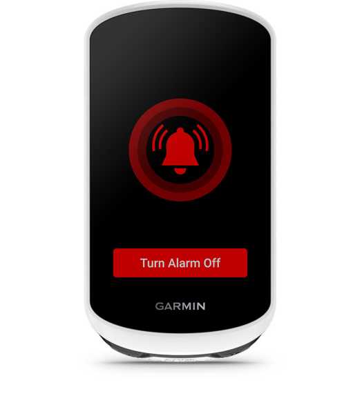 garmin edge explore 2 alarm