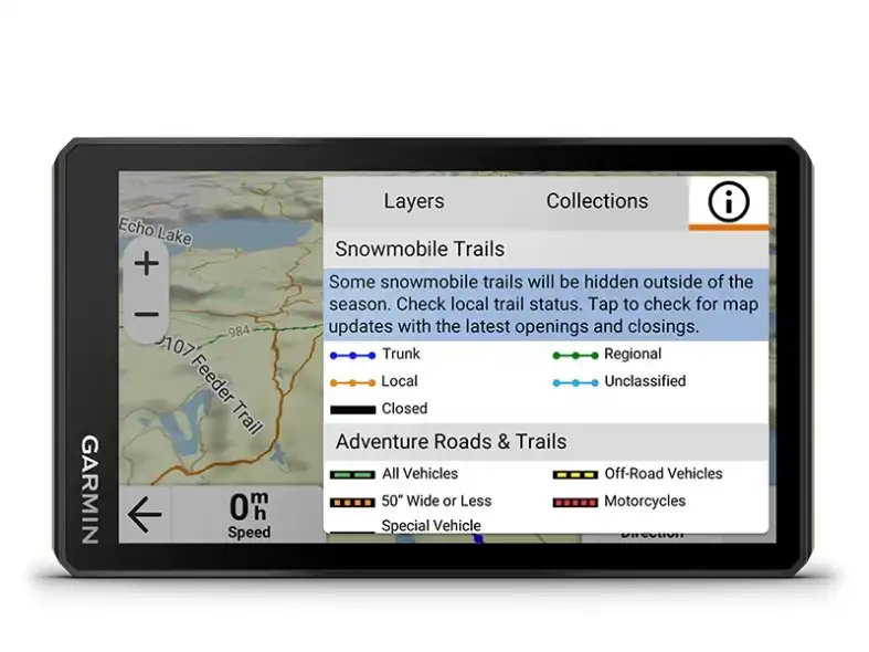 Garmin Tread 2 h&oacute;mobil &uacute;tvonalak &ndash; h&oacute;sz&aacute;n &ouml;sv&eacute;nyek t&eacute;rk&eacute;pe USA &eacute;s Kanada