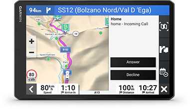 Garmin Camper kihangosított hívás – Bluetooth telefon szinkronizáció hands-free híváshoz vezetés közben