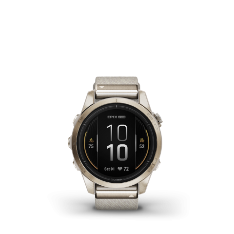 Garmin Epix Pro Sapphire (42mm) Soft Gold, nylon óraszíjjal (exclusive)