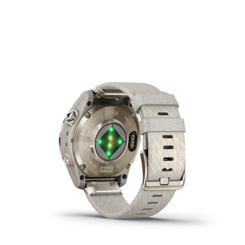 Garmin Epix Pro Sapphire (42mm) Soft Gold, nylon óraszíjjal (exclusive)