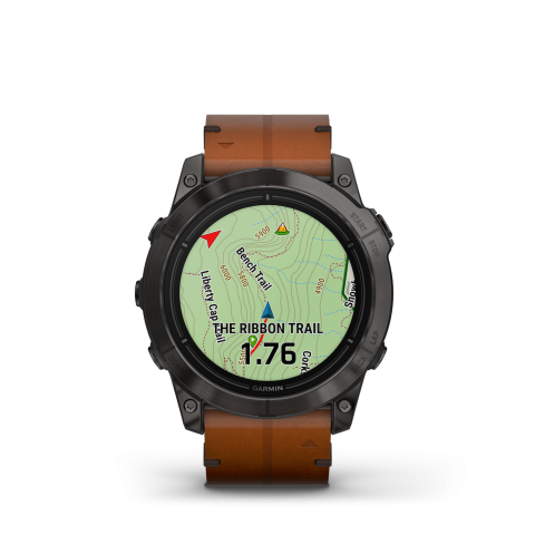 Garmin Epix Pro Sapphire (51mm) Carbon Gray DLC Titan gesztenyebőr óraszíjjal (exclusive)ium