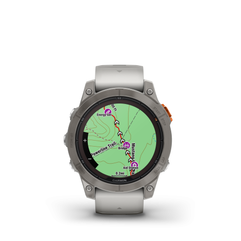 fēnix 7 Pro - Sapphire Solar Edition
Titanium with Fog Gray/Ember Orange Band