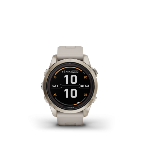 Garmin Fénix 7s PRO Solar Sapphire Titanium Soft Gold