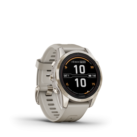 Garmin Fénix 7s PRO Solar Sapphire Titanium Soft Gold