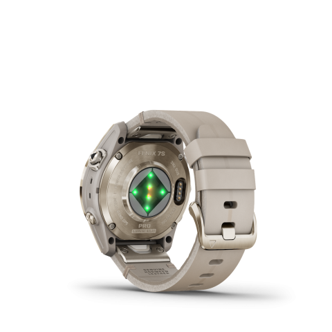 Garmin Fénix 7s PRO Solar Sapphire Titanium Soft Gold Bőr szíjjal (Exclusive)