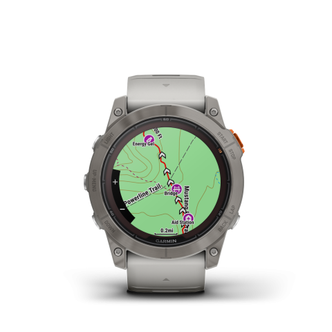 Garmin Fenix 7X PRO Sapphire Solar Titanium, Gray-Orange Szíjjal