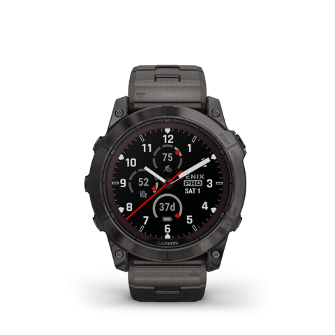Garmin Fenix 7X PRO Sapphire Solar Carbon Gray DLC Metal Gray szíjjal