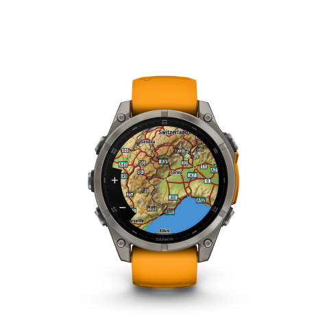 Garmin Fenix 8 Amoled 47mm Sapphire Titan Orange	010-02904-11