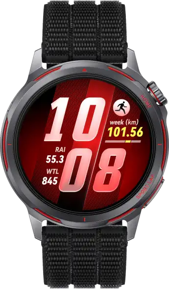 Huawei GT Runner 2 fekete titán futóóra AirDry szövött szíjjal