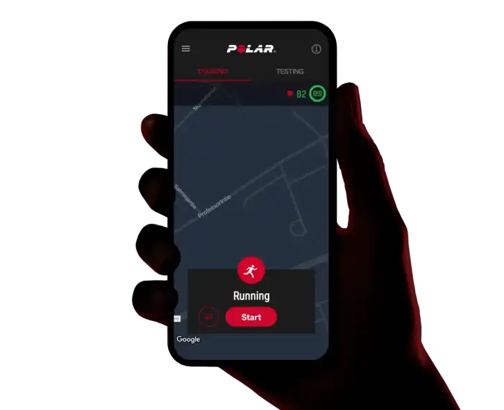 Polar Flow edz&eacute;s &eacute;s GPS k&ouml;vet&eacute;s pulzus adatokkal