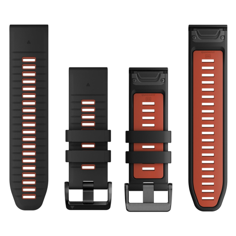 Garmin QuickFit® 26mm Black/Flame Red betéttel szilikon óraszíj
SKU: 010-13281-06