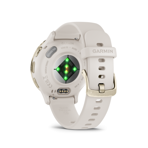 Garmin Venu® 3s Soft Gold / French Gray bőrszíjjas
010-02785-55