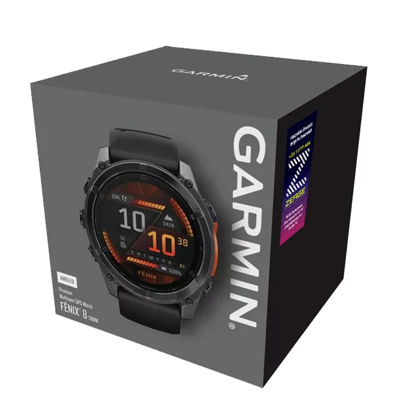 Garmin fēnix 8 AMOLED 47mm csomag tartalma - doboz &eacute;s tartoz&eacute;kok