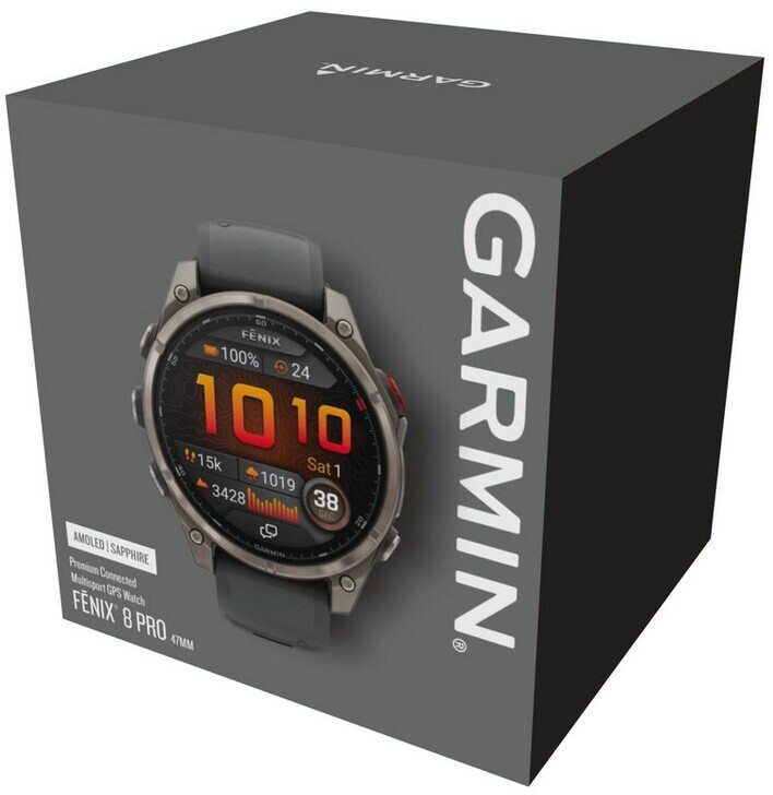 Garmin fēnix 8 AMOLED 51mm csomag tartalma - doboz &eacute;s tartoz&eacute;kok