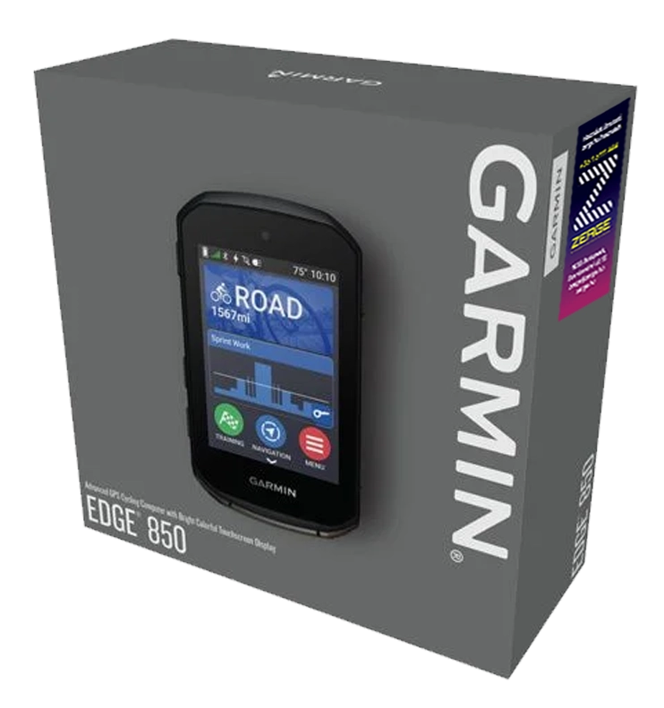 Garmin Edge 850 csomag tartalma doboz&aacute;val