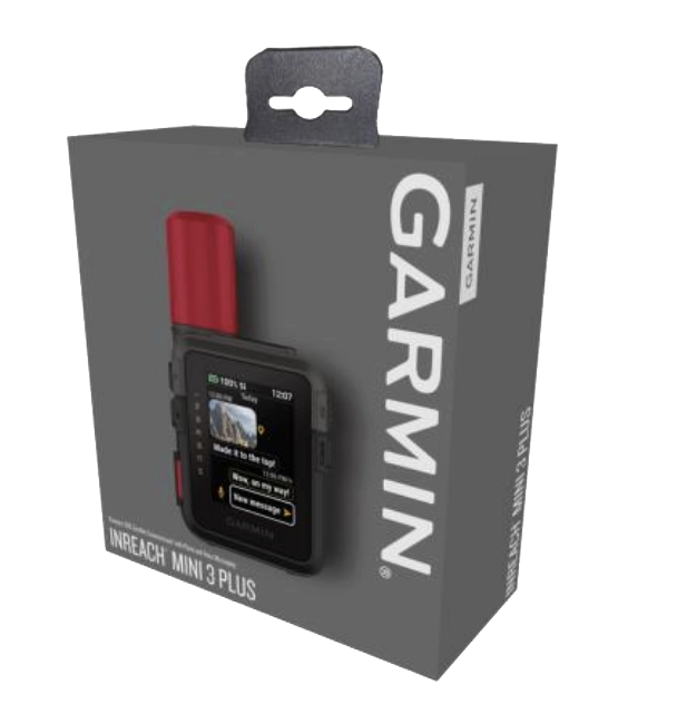 Garmin inReach Mini 3 Plus csomag tartalma &ndash; k&eacute;sz&uuml;l&eacute;k &eacute;s tartoz&eacute;kok